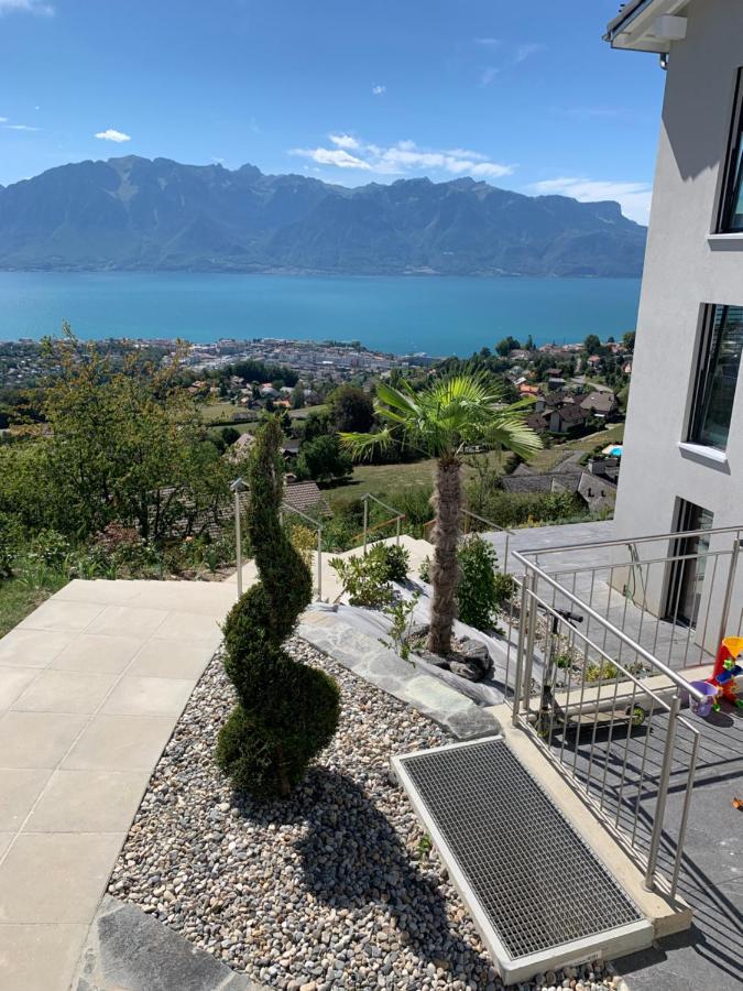 Appartement Moderne Avec Vue Panoramique A Jongny Proche De Montreux Kültér fotó