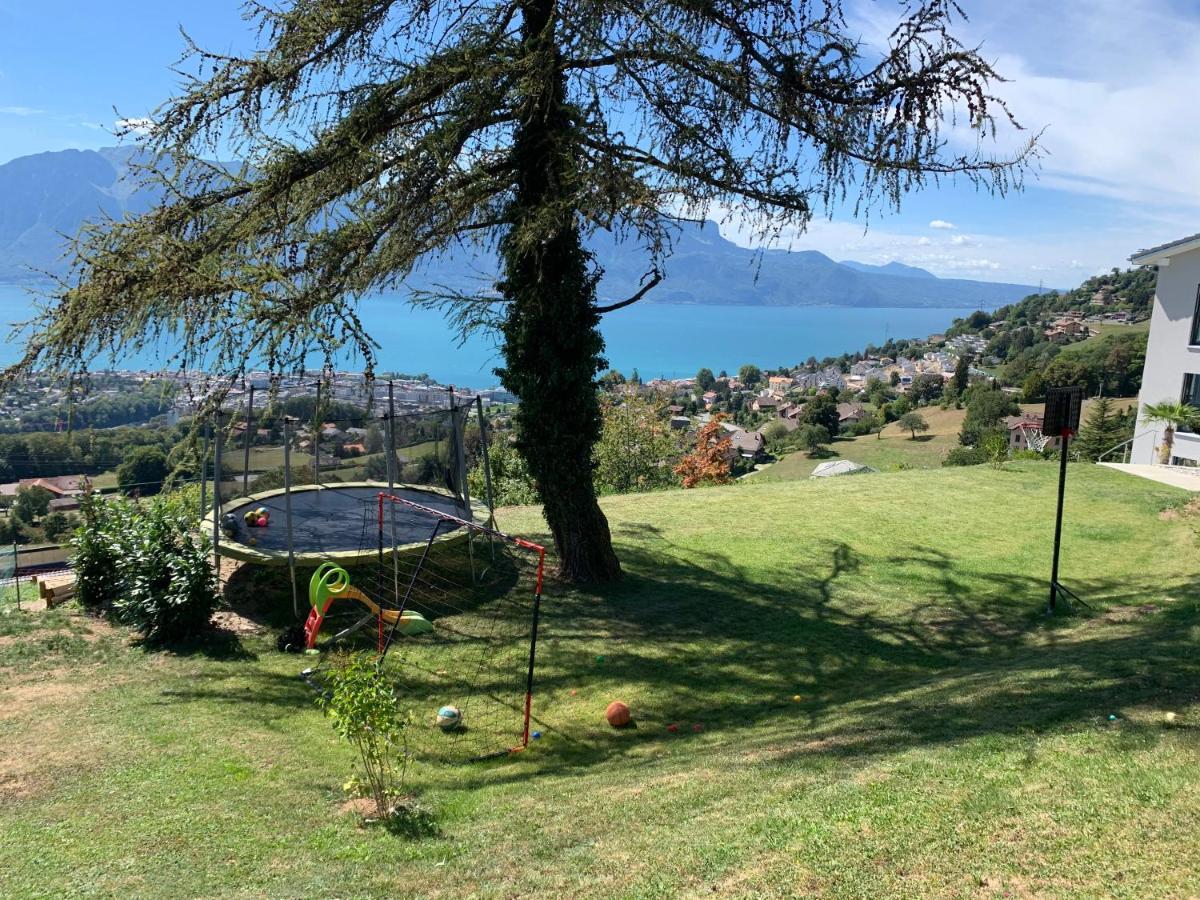Appartement Moderne Avec Vue Panoramique A Jongny Proche De Montreux Kültér fotó
