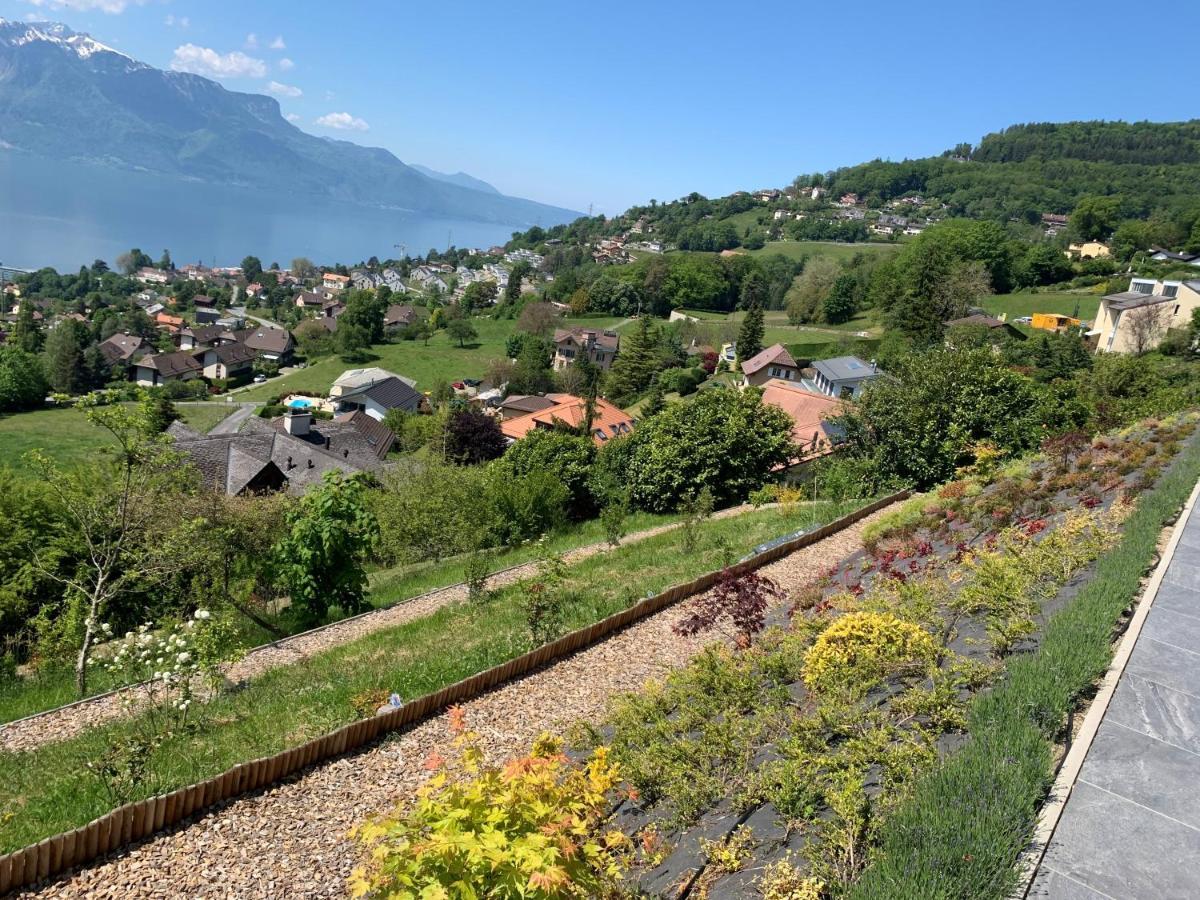 Appartement Moderne Avec Vue Panoramique A Jongny Proche De Montreux Kültér fotó
