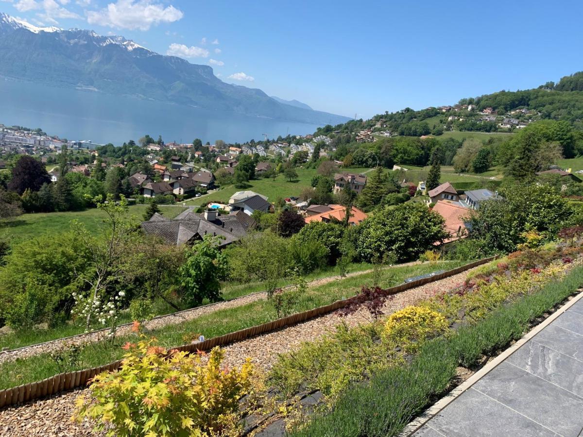 Appartement Moderne Avec Vue Panoramique A Jongny Proche De Montreux Kültér fotó