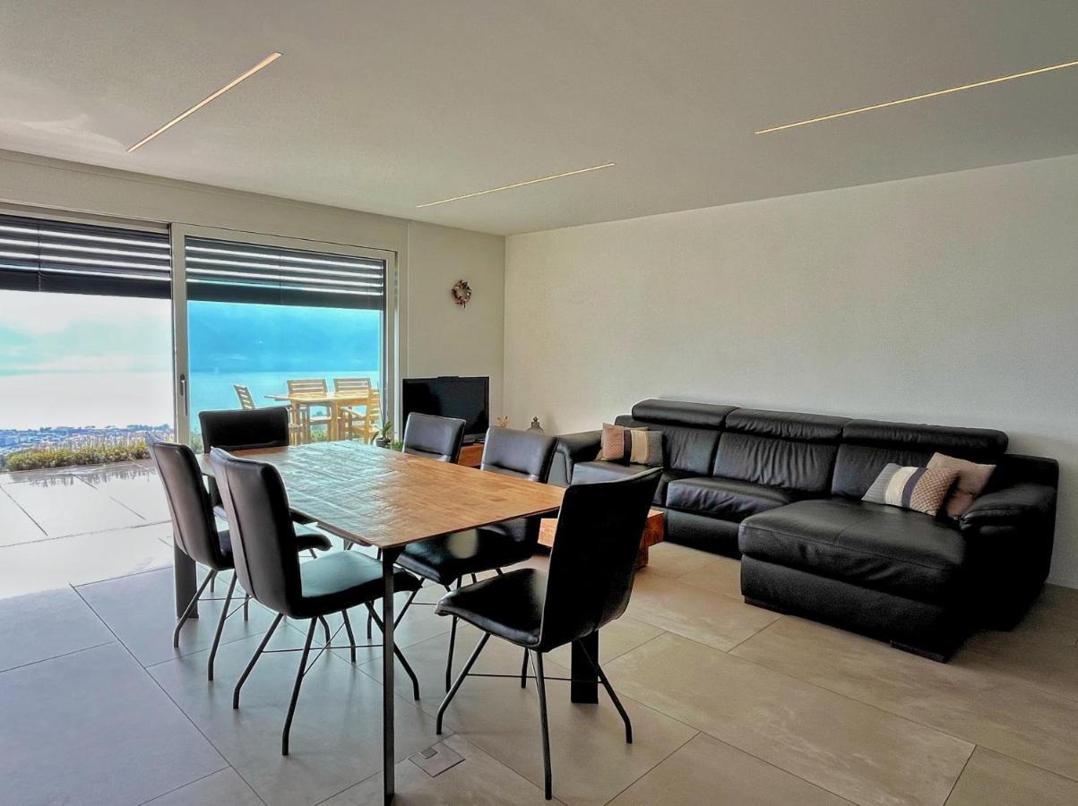 Appartement Moderne Avec Vue Panoramique A Jongny Proche De Montreux Kültér fotó