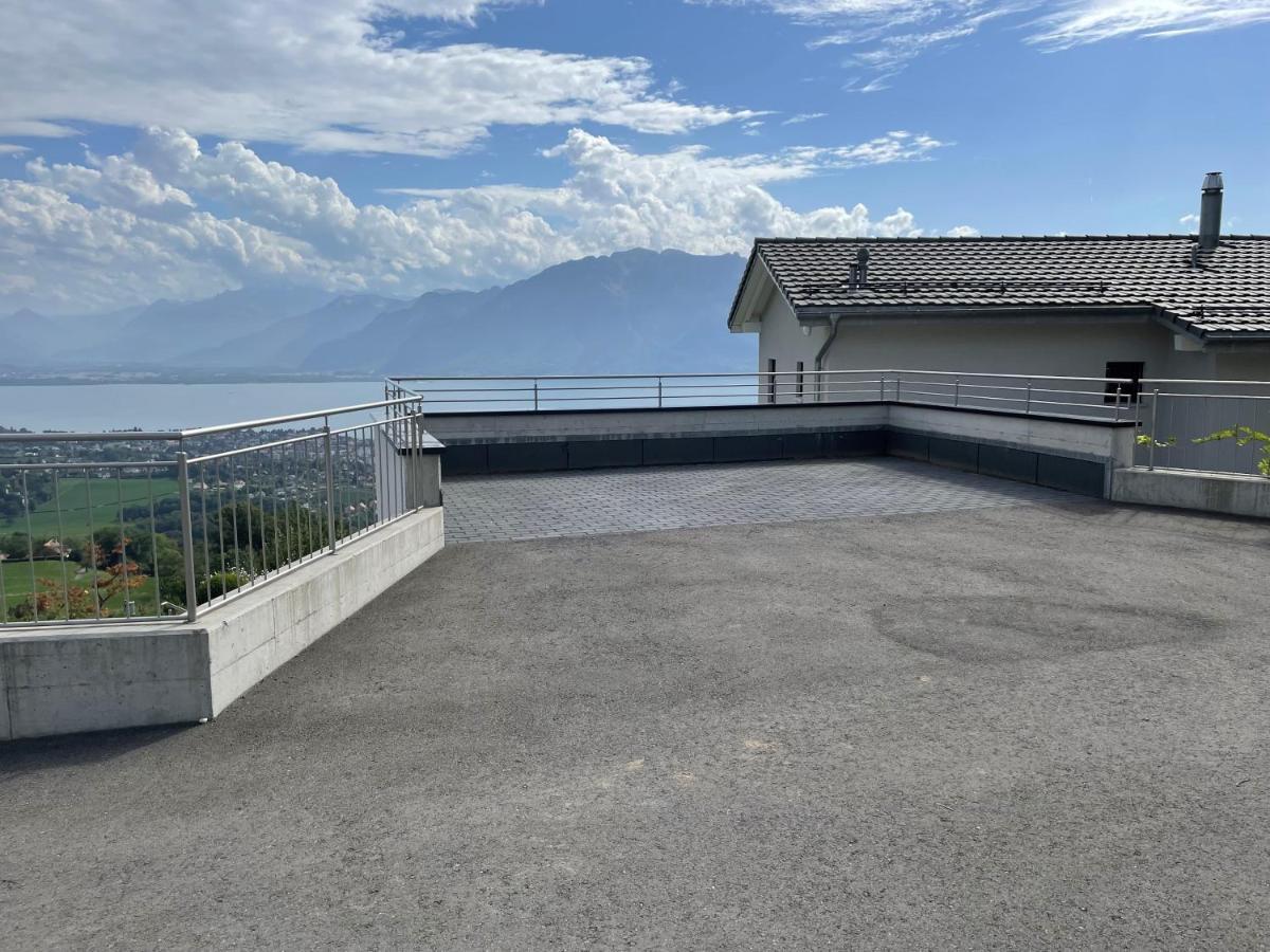 Appartement Moderne Avec Vue Panoramique A Jongny Proche De Montreux Kültér fotó