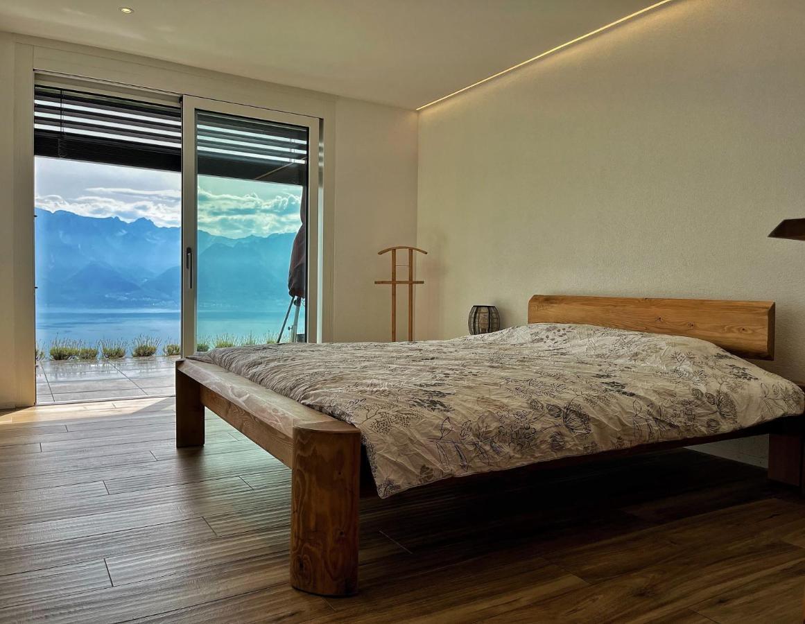 Appartement Moderne Avec Vue Panoramique A Jongny Proche De Montreux Kültér fotó